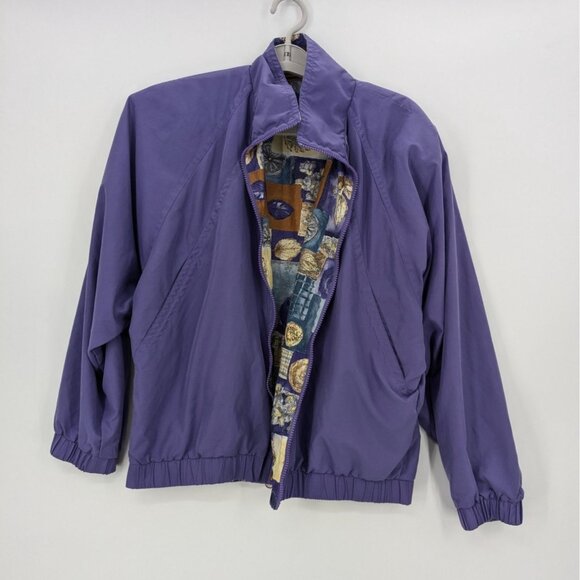 Vintage Winbreaker Jacker Unisex Reversible Zip Up 80s Shell Patchwork 90s Retro - Picture 10 of 13